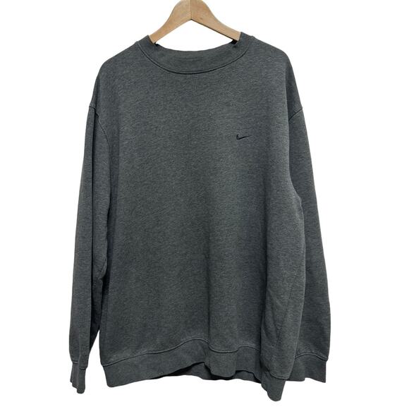 Nike Vintage Y2k Swoosh Gray Tag Crew Neck Pull Over Sweater Size XL Gray - Picture 1 of 3